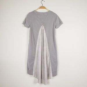 Marrakech • Silk Inset Light Grey Shirt Dress